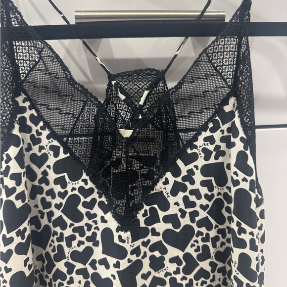 Zadig & Voltaire Black and White Heart Tank Top - Picture 4 of 6